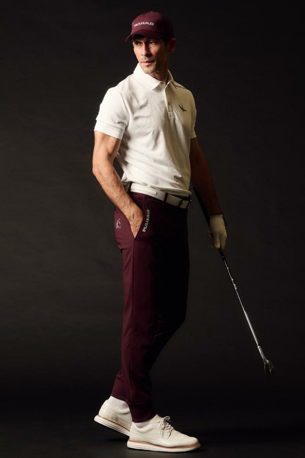 画像3: 1PIU1UGUALE3 GOLF ウノピゥウノウグァーレトレ ゴルフ JACQUARD POLO{-BFS} (3)