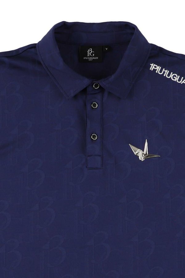 画像6: 1PIU1UGUALE3 GOLF ウノピゥウノウグァーレトレ ゴルフ JACQUARD POLO{-BFS} (6)