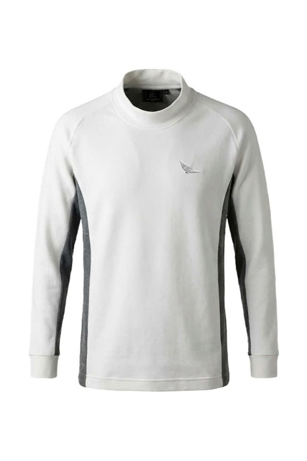 画像1: 1PIU1UGUALE3 GOLF ウノピゥウノウグァーレトレ ゴルフ L/S MOCK NECK SIDE PANEL{-BFA} (1)