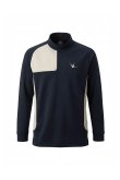 画像1: 1PIU1UGUALE3 GOLF ウノピゥウノウグァーレトレ ゴルフ L/S MOCK NECK SHOULDER PANEL{-BFA} (1)