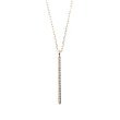 画像2: Hirotaka ヒロタカ Vertical Diamond Bar Necklace(Yellow Gold){-BJS} (2)