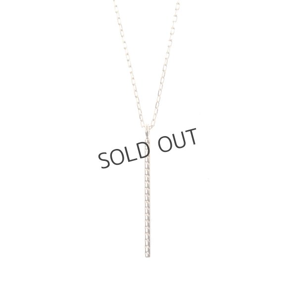 画像2: {SOLD}Hirotaka ヒロタカ Vertical Diamond Bar Necklace(Yellow Gold){-BJS} (2)