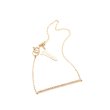 画像1: {SOLD}Hirotaka ヒロタカ Gossamer Diamond Long Bar Bracelet(Yellow Gold){-BJA} (1)