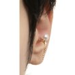 画像3: {SOLD}Hirotaka ヒロタカ Diamond & Pearl Inner Hook Pierce(Yellow Gold){-BJS} (3)