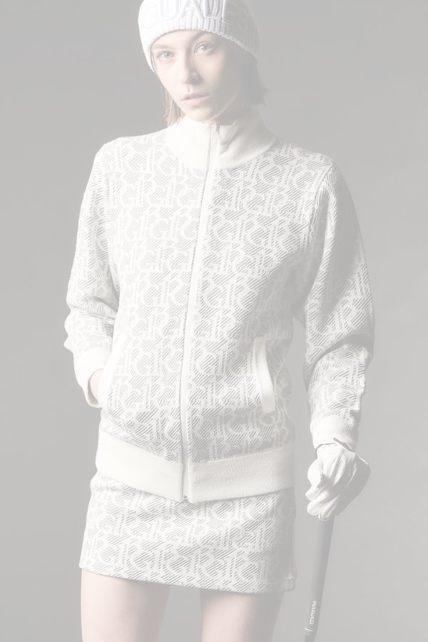 画像1:   1PIU1UGUALE3 GOLF ウノピゥウノウグァーレトレ ゴルフ（レディース） KNIT TRACK JACKET{-BEA} (1)