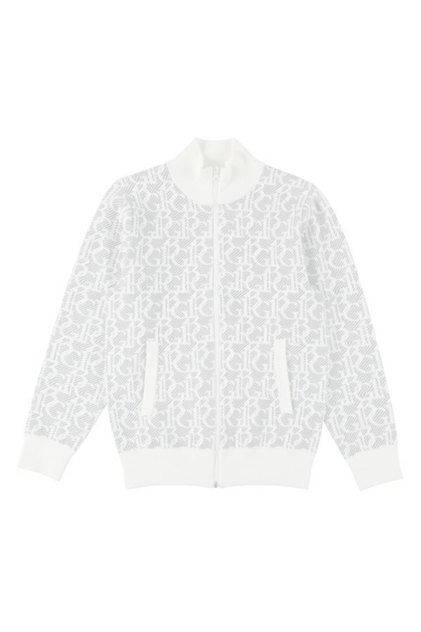 画像2:   1PIU1UGUALE3 GOLF ウノピゥウノウグァーレトレ ゴルフ（レディース） KNIT TRACK JACKET{-BEA} (2)