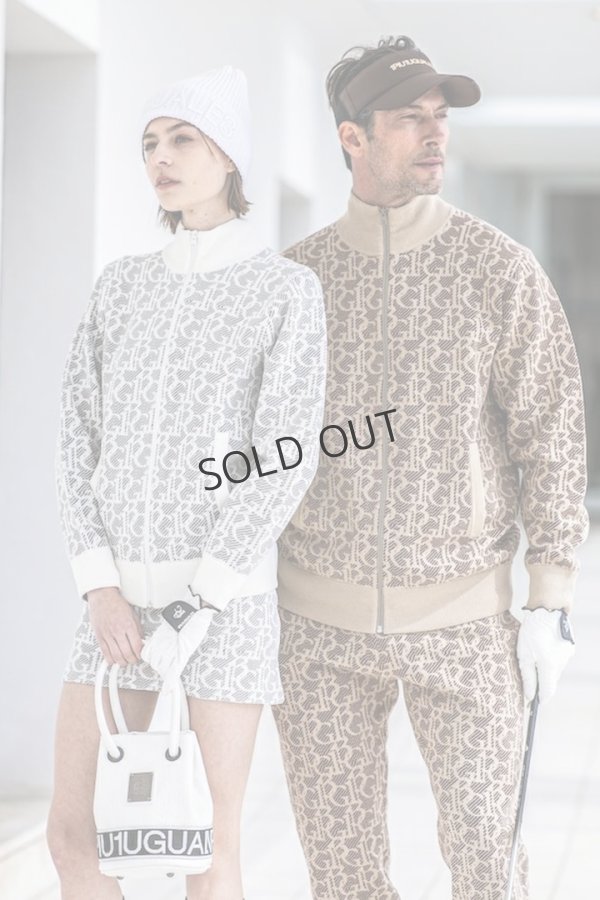 画像4: {SOLD}1PIU1UGUALE3 GOLF ウノピゥウノウグァーレトレ ゴルフ（レディース） KNIT TRACK JACKET{-BEA} (4)