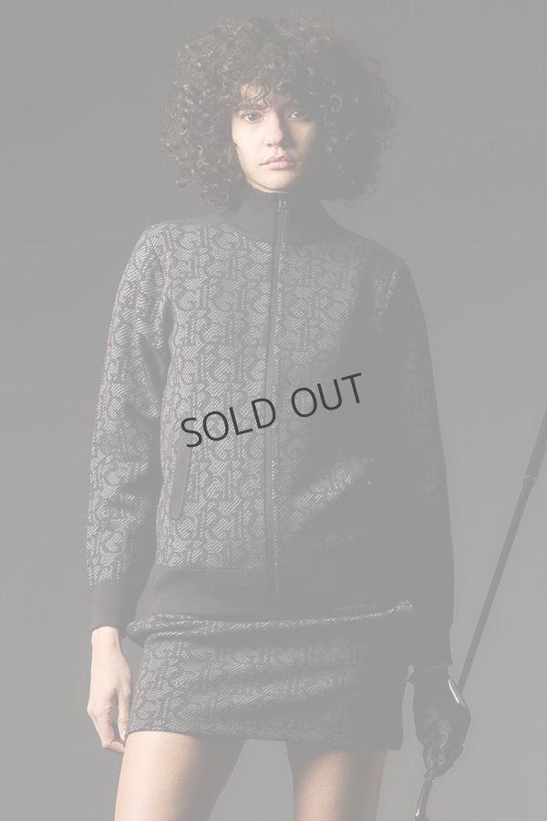 画像2: {SOLD}1PIU1UGUALE3 GOLF ウノピゥウノウグァーレトレ ゴルフ（レディース） KNIT TRACK JACKET{-BEA} (2)