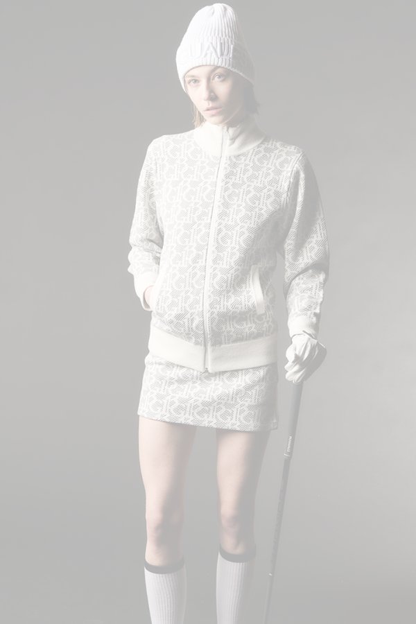 画像6:   1PIU1UGUALE3 GOLF ウノピゥウノウグァーレトレ ゴルフ（レディース） KNIT TRACK SKIRT{-BEA} (6)