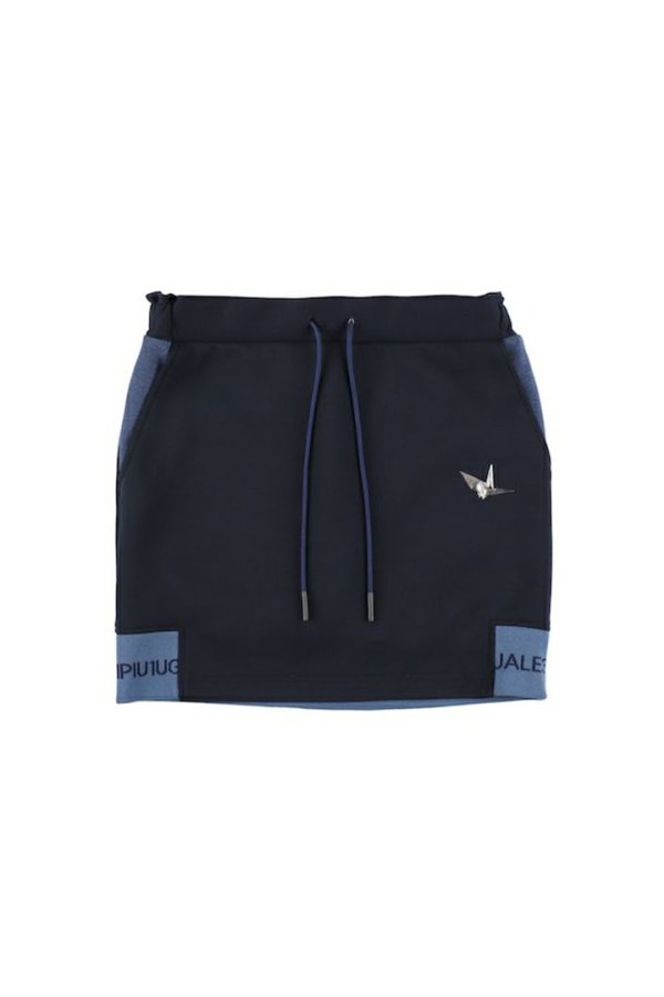 画像1: 1PIU1UGUALE3 GOLF ウノピゥウノウグァーレトレ ゴルフ(レディース) LADIES' RIB LOGO SKIRT{-BEA} (1)