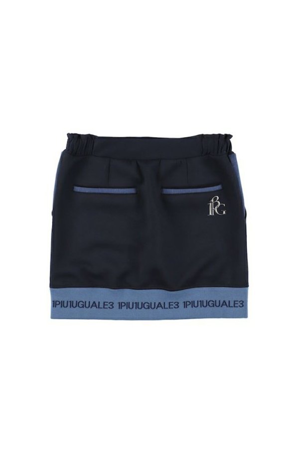 画像2: 1PIU1UGUALE3 GOLF ウノピゥウノウグァーレトレ ゴルフ(レディース) LADIES' RIB LOGO SKIRT{-BEA} (2)