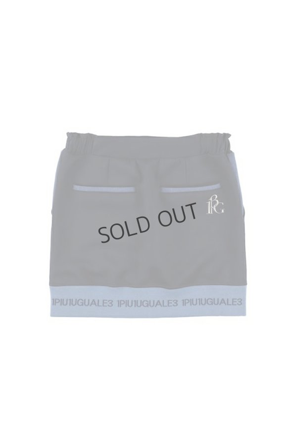 画像2: {SOLD}1PIU1UGUALE3 GOLF ウノピゥウノウグァーレトレ ゴルフ（レディース） LADIES' RIB LOGO SKIRT{-BEA} (2)