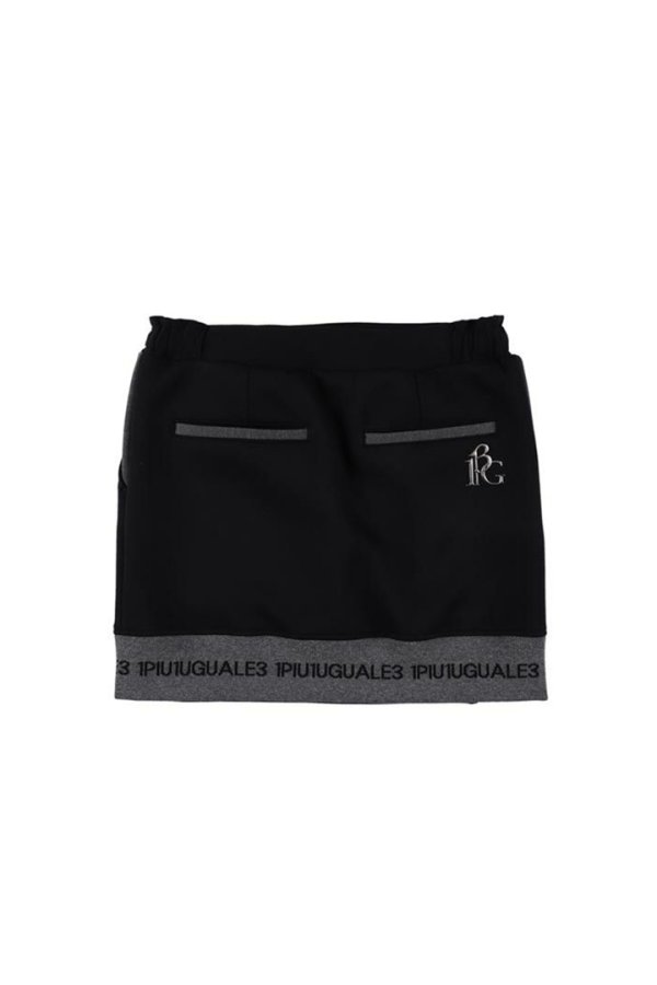 画像2: 1PIU1UGUALE3 GOLF ウノピゥウノウグァーレトレ ゴルフ(レディース) LADIES' RIB LOGO SKIRT{-BEA} (2)