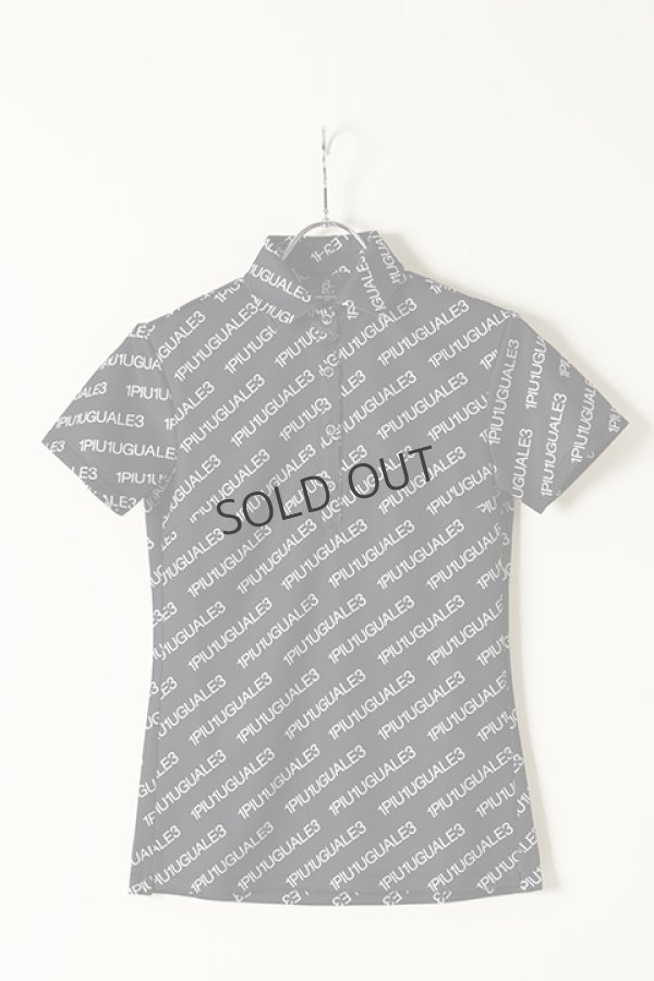 画像1: ｛SOLD}1PIU1UGUALE3 GOLF ウノピゥウノウグァーレトレ ゴルフ（レディース） 113 GOLF S/S POLO DIAGONAL LOGO{GST063-POE317-9910-BBS} (1)