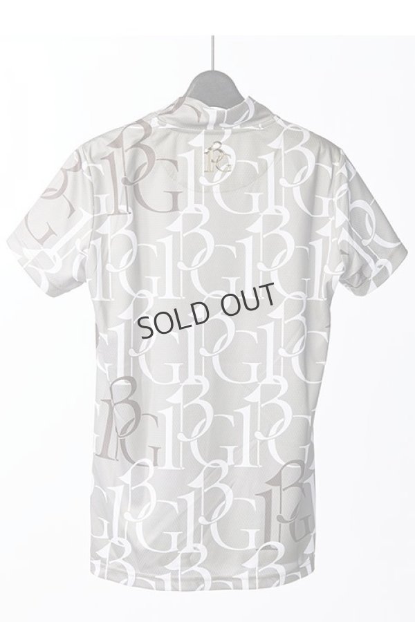 画像2: {SOLD}1PIU1UGUALE3 GOLF ウノピゥウノウグァーレトレ ゴルフ(レディース) S/S MOCK NECK 113G FULL MIX LOGO{-BCS} (2)