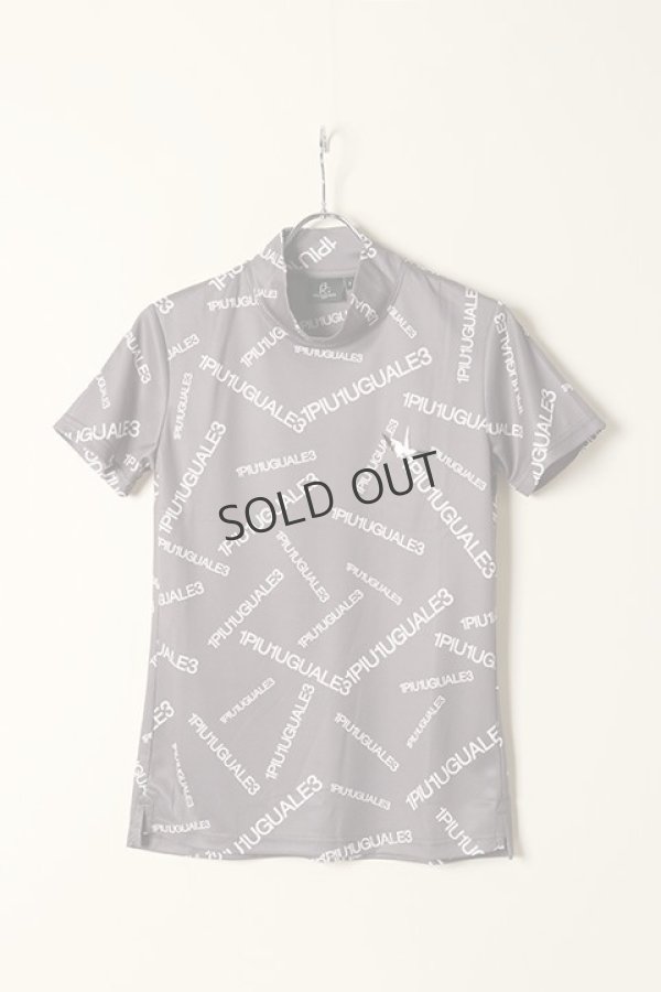 画像1: {SOLD}1PIU1UGUALE3 GOLF ウノピゥウノウグァーレトレ ゴルフ（レディース） S/S MOCK NECK 1PIU1UGUALE3 RANDOM LOGO{-BCS} (1)