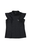 画像1: 【24SS新作】1PIU1UGUALE3 GOLF ウノピゥウノウグァーレトレ ゴルフ N/S POLO SHOULDER FRILL{-BDS} (1)