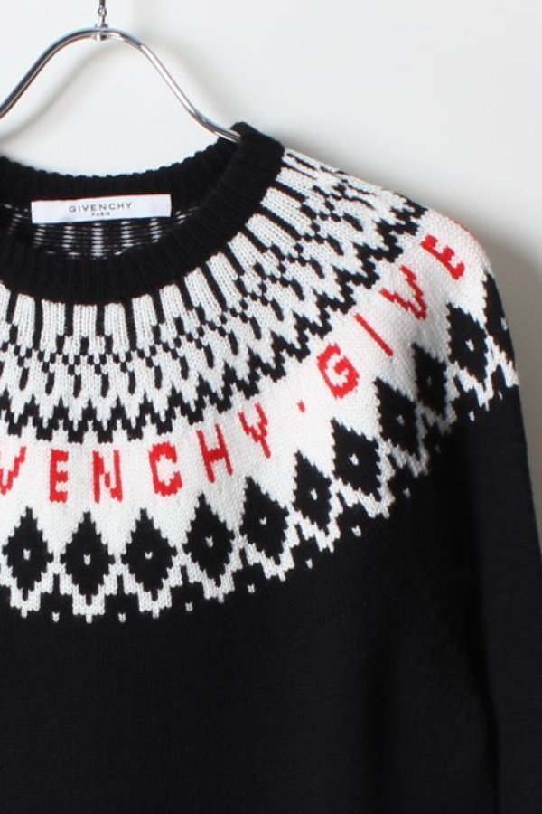 画像3: 【 30%OFF セール143,000円→100,100円】 GIVENCHY ジバンシィ メリノジャカードセーター{-AHA} (3)