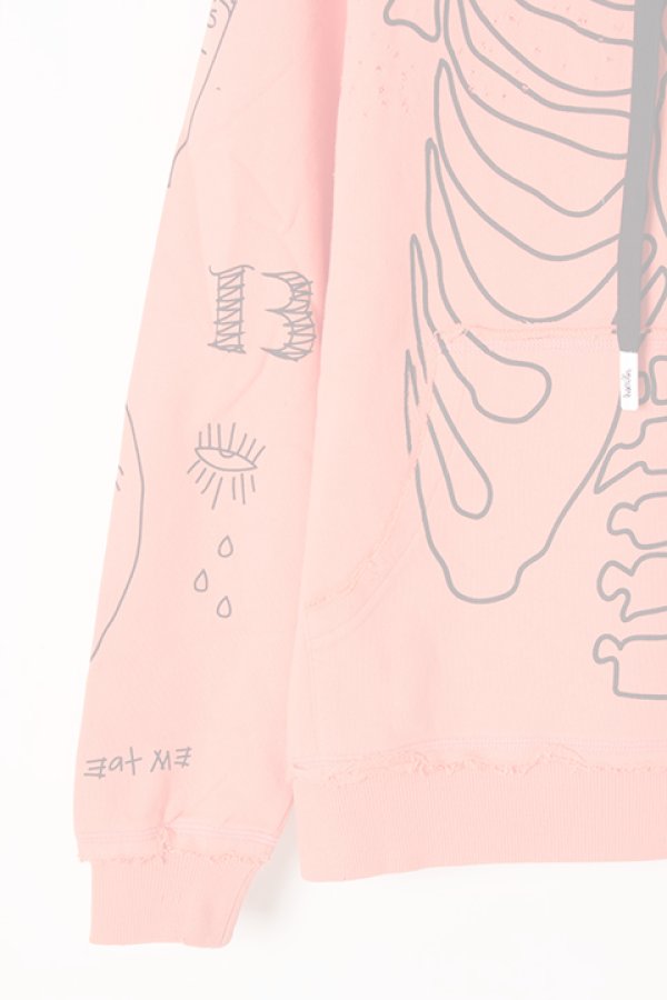 画像3:   Haculla ハキュラ SING STANDARD SHOULDER HOODIE{HA02BJ-KH01-CRL-BJS} (3)