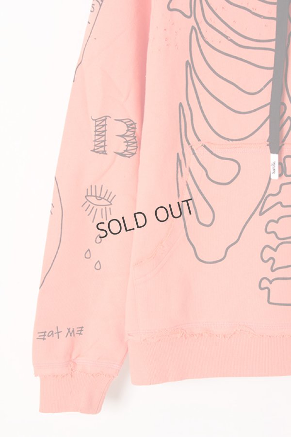 画像3: {SOLD}Haculla ハキュラ SING STANDARD SHOULDER HOODIE{HA02BJ-KH01-CRL-BJS} (3)