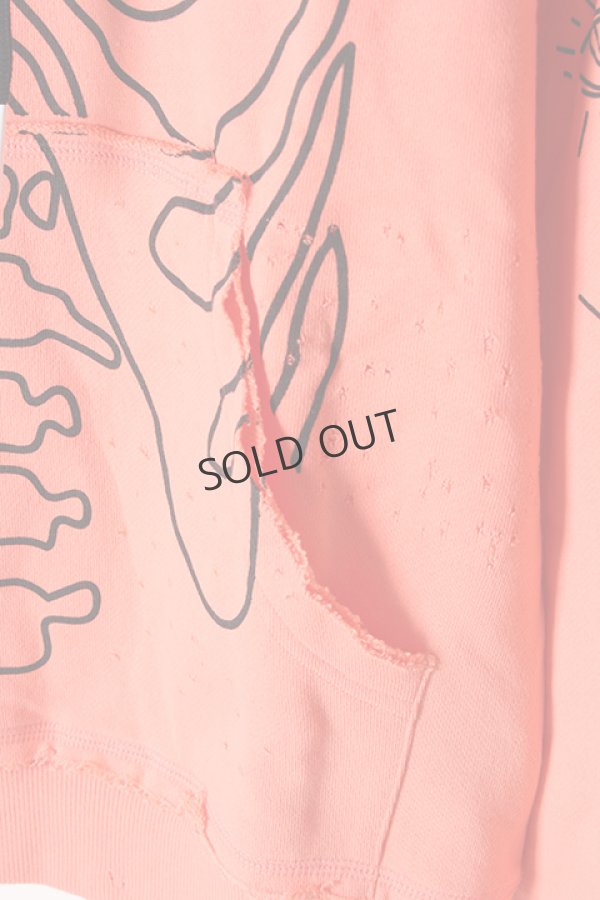 画像4: {SOLD}Haculla ハキュラ SING STANDARD SHOULDER HOODIE{HA02BJ-KH01-CRL-BJS} (4)