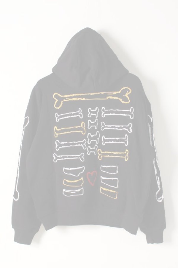 画像2:   Haculla ハキュラ I HAVE NO LEGS SHOULDER HOODIE{HA08AI-KH27-BLK-AIA} (2)