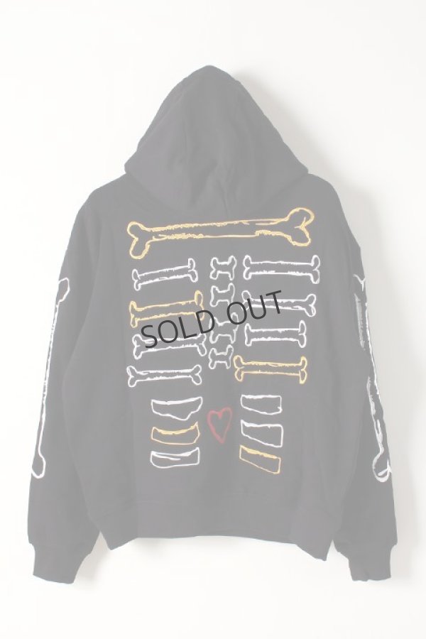 画像2: {SOLD}Haculla ハキュラ I HAVE NO LEGS SHOULDER HOODIE{HA08AI-KH27-BLK-AIA} (2)