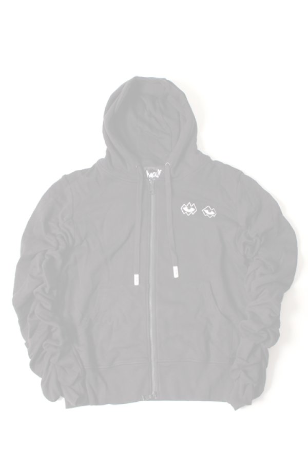 画像2:   Haculla ハキュラ SKULL N EYEZ SHOULDER OVERSIZE SLEEVE{HA08AI-KH30-BLK-AIA} (2)