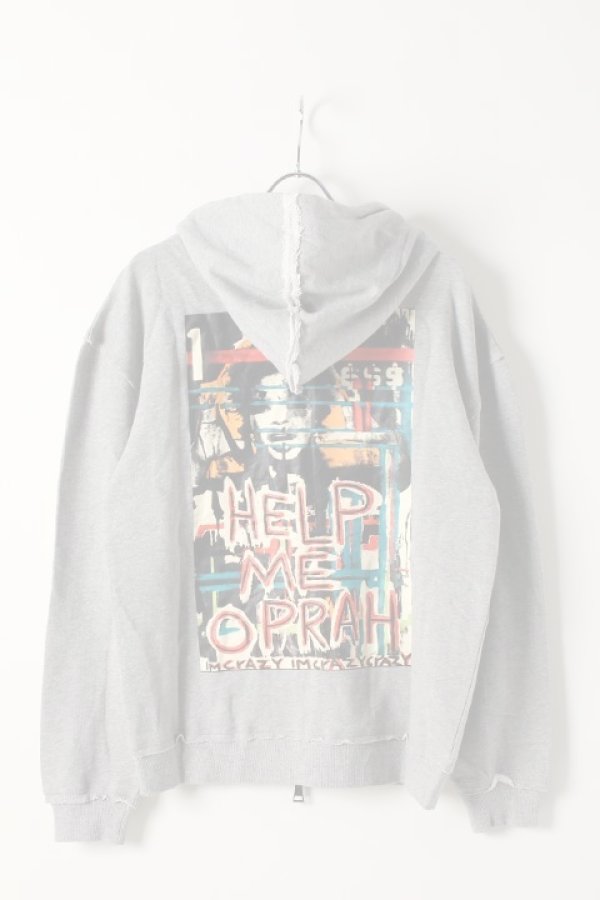 画像2:   Haculla ハキュラ HELP ME DROP SHOULDER HOODIE{HA08AI-KH32-GRY-AIA} (2)