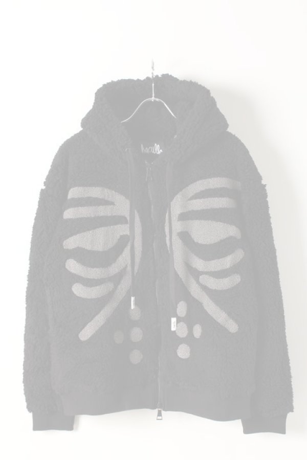 画像1:   Haculla ハキュラ MASKED DROP SHOULDER HOODIE{HA08AI-KH35-BLK-AIA} (1)