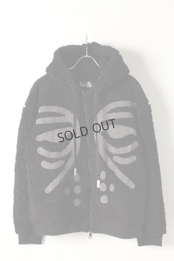 画像1: {SOLD}Haculla ハキュラ MASKED DROP SHOULDER HOODIE{HA08AI-KH35-BLK-AIA} (1)