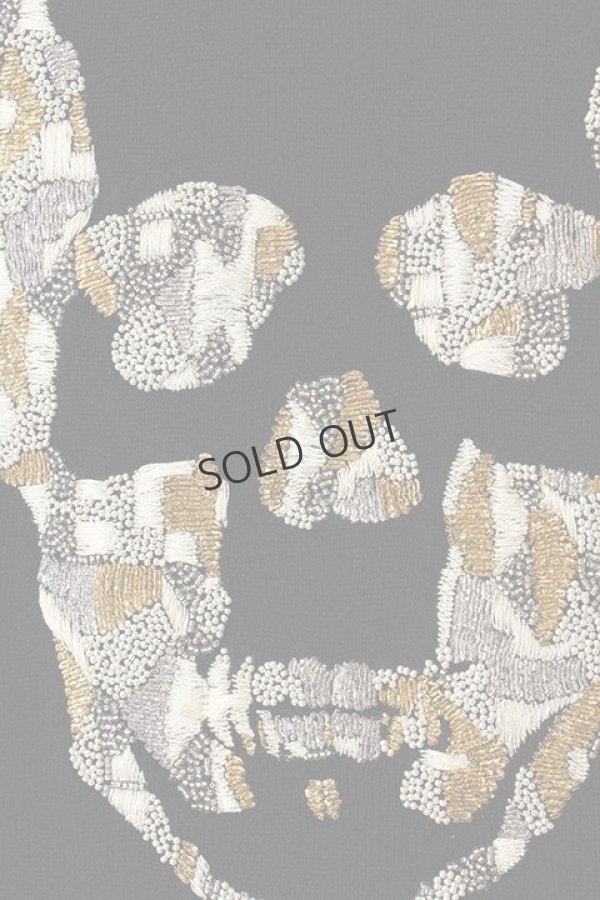 画像4: {SOLD}lucien pellat-finet ルシアン ペラフィネ CUBIST EMBROIDERY SKULL ROUND NECK{-AEA} (4)