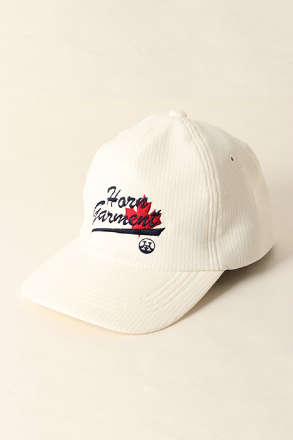 画像1: 【 50%OFF セール｜11,000円→5,500円】 HORN GARMENT ホーンガーメント Joint Up Maple Cap | MEN and WOMEN{HCF-1C-FC03-WHT-BAA} (1)