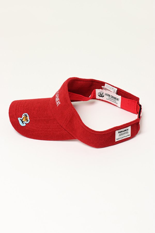 画像3: 【 40%OFF セール8,250円→4,950円】 HORN GARMENT ホーンガーメント Freedom Pile Visor | MEN and WOMEN{HCF-2A-FC08-RED-BBS} (3)