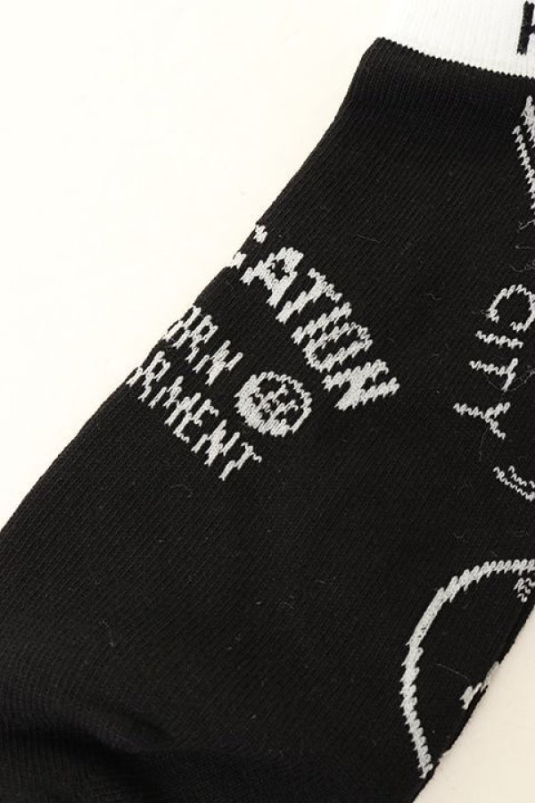 画像4: 【 40%OFF セール1,980円→1,188円】 HORN GARMENT ホーンガーメント Archive Uncle Socks【MEN and WOMEN】{HCF-2A-FS05-BLK-BBS} (4)