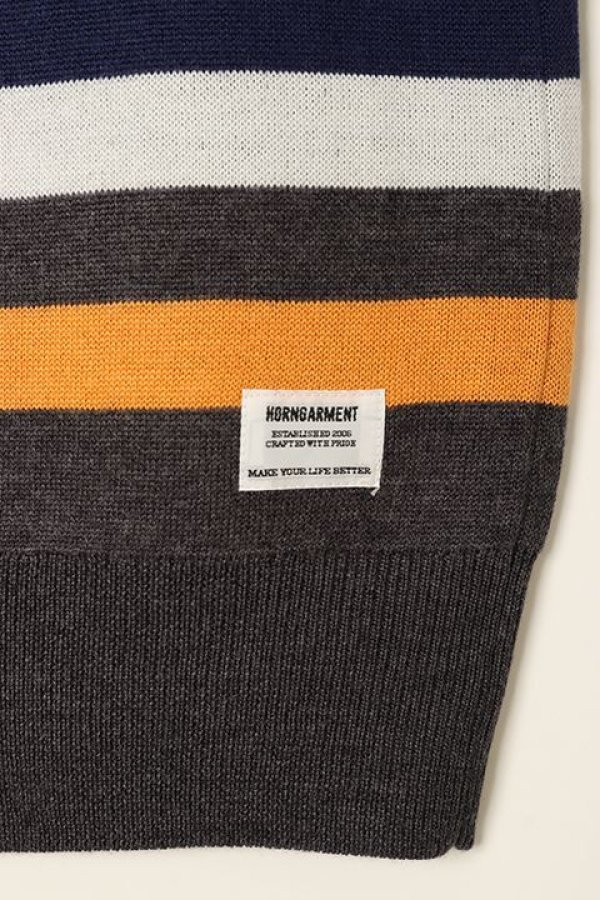 画像4: 【 40%OFF セール36,300円→21,780円】 HORN GARMENT ホーンガーメント Maple Score Knit Vest{HCM-1C-AB04-CCL-BAA} (4)