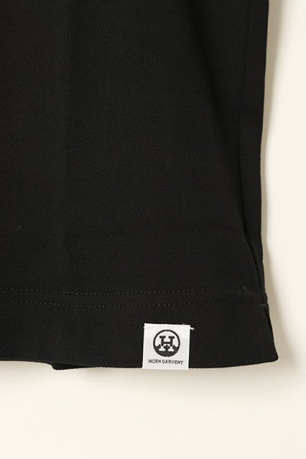 画像4: 【 40%OFF セール17,600円→10,560円】 HORN GARMENT ホーンガーメント Polo{HCM-1C-AP01-BLK-BAA} (4)