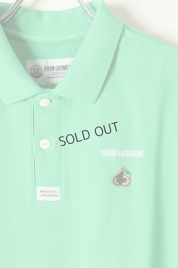 画像2: {SOLD}HORN GARMENT ホーンガーメント Del Mar Polo | MEN{HCM-2A-AP01-LGN-BBS} (2)