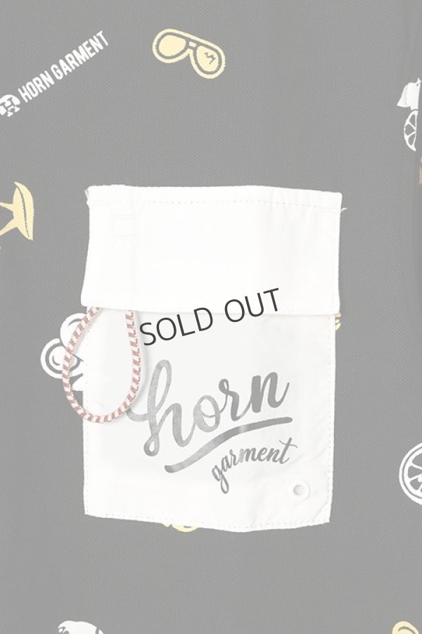 画像3: {SOLD}HORN GARMENT ホーンガーメント Polo{HCM-2A-AP03-BLK-BBS} (3)