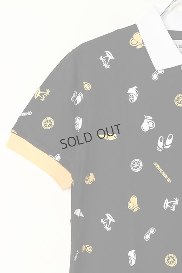 画像4: {SOLD}HORN GARMENT ホーンガーメント Polo{HCM-2A-AP03-BLK-BBS} (4)