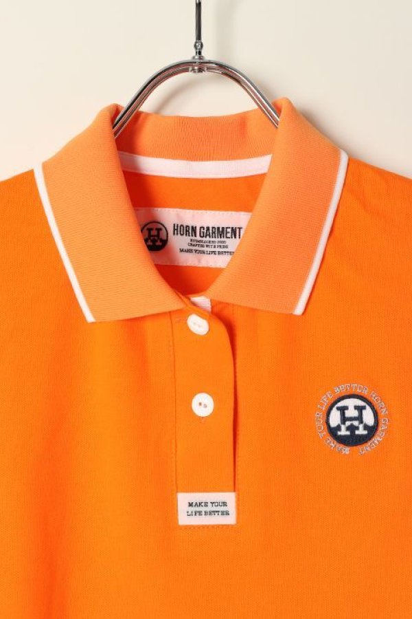 画像2: 【 40%OFF セール16,500円→9,900円】 HORN GARMENT ホーンガーメント Polo{HCW-1C-AP01-ORG-BAA} (2)