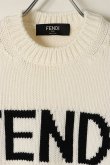 画像2: {SOLD}FENDI フェンディ FENDI MENS SWEATER{HFENFZZ387A3M3-WHT-BJA} (2)