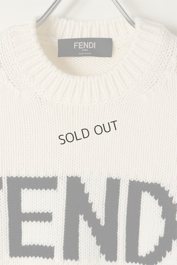 画像2: {SOLD}FENDI フェンディ FENDI MENS SWEATER{HFENFZZ387A3M3-WHT-BJA} (2)