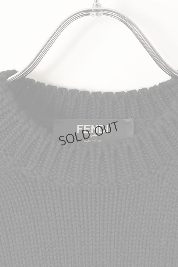 画像2: {SOLD}FENDI フェンディ FENDI MENS SWEATER{HFENFZZ387A3M3-BLK-BJA} (2)