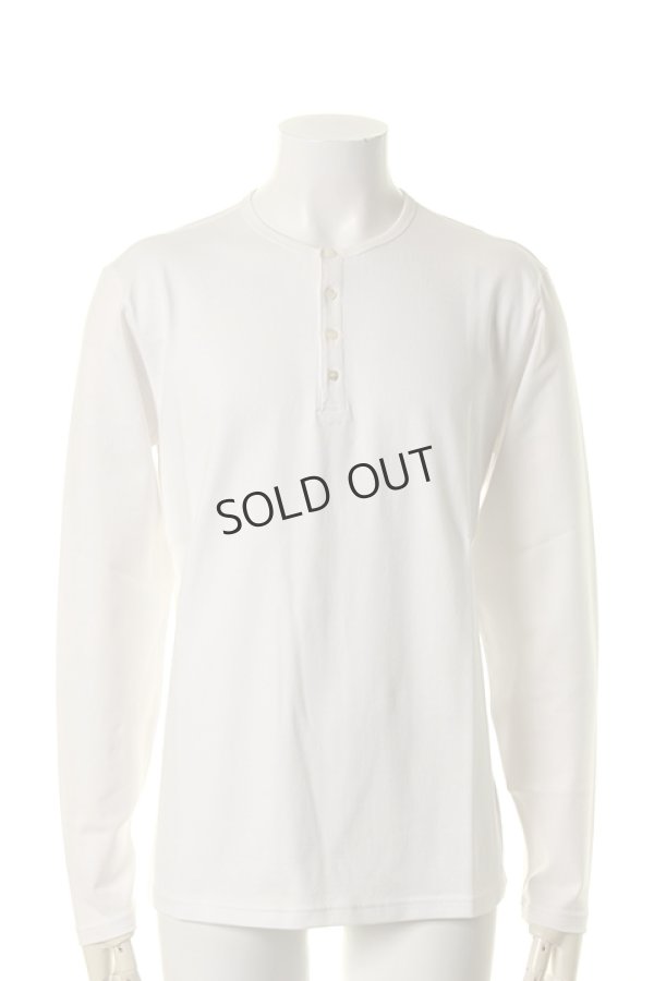 画像1: {SOLD}T' ティー EGYPTIAN ORGANIC COTTON "GIZA45"series (Sea island club) Henley Neck Long Sleeve RELAX(S923){-AGS} (1)