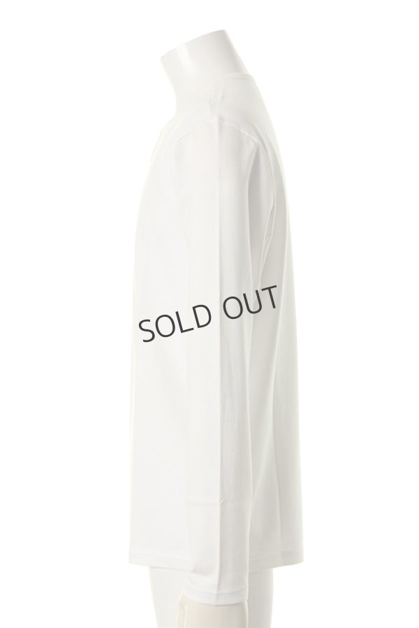 画像3: {SOLD}T' ティー EGYPTIAN ORGANIC COTTON "GIZA45"series (Sea island club) Henley Neck Long Sleeve RELAX(S923){-AGS} (3)