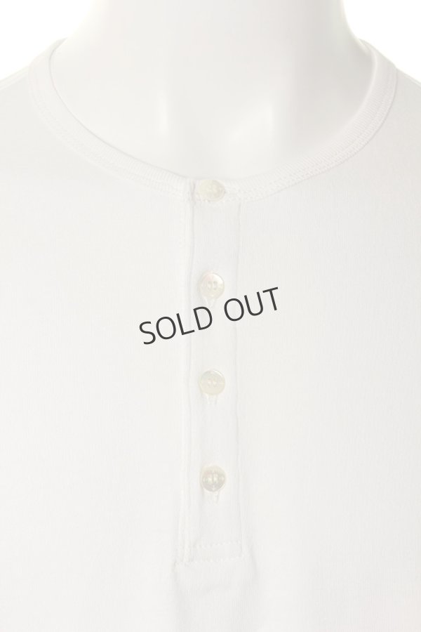 画像4: {SOLD}T' ティー EGYPTIAN ORGANIC COTTON "GIZA45"series (Sea island club) Henley Neck Long Sleeve RELAX(S923){-AGS} (4)
