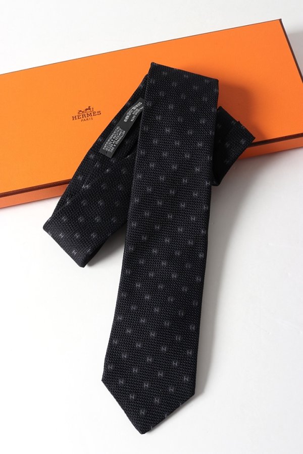 画像5: ★海外買付 新品 インボイス付 HERMES エルメス シルクツイルタイ 7cm 《グルナディーヌH》{-BES} (5)