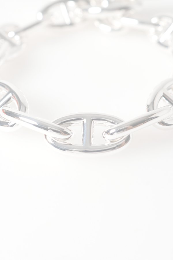 画像2:   ★海外買付 新品 インボイス付 HERMES エルメス Bracelet Chaine d'Ancre／シェーヌダンクル 14コマ{-BFS} (2)