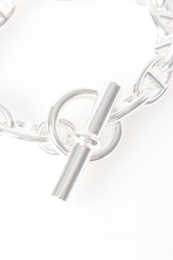 画像3:   ★海外買付 新品 インボイス付 HERMES エルメス Bracelet Chaine d'Ancre／シェーヌダンクル 14コマ{-BFS} (3)
